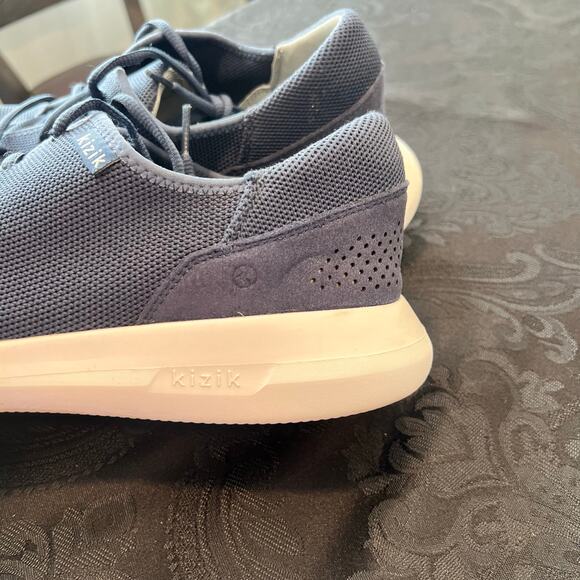 Kizik slip on navy blue unisex shoes men 10.5 women 12 - Picture 6 of 12